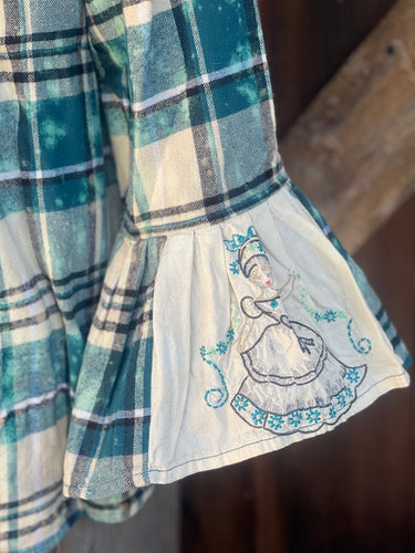 Flared Sleeve Flannel- SOUTHERN BELLE